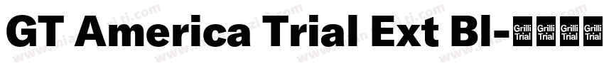 GT America Trial Ext Bl字体转换